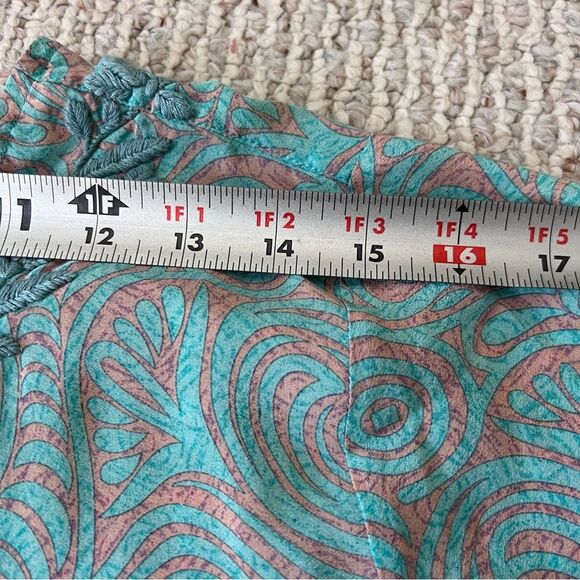 Amaya 100% Silk Embroidered Blouse Tunic - Picture 9 of 11